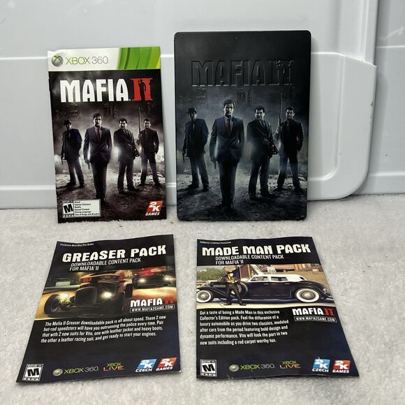 Xbox 360 MAFIA II 2 - Collectors Edition Steelbook With Manual - Picture 1 of 6